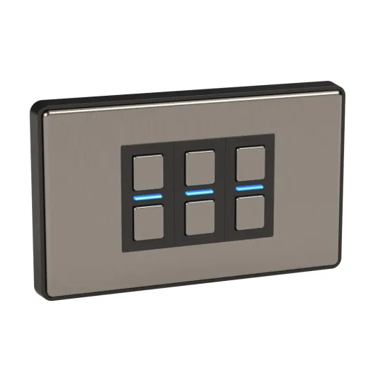 LP23MK2 Smart Dimmer with Energy Monitoring, 3 Gang, Stainless Steel - Works with Alexa, Google Assistant, HomeKit - iOS & Android Compatible Stainless Steel 3 Gang Dimmer New 2023 Model