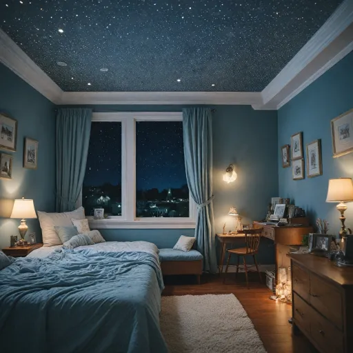 Transform your space with ceiling starry lights for a magical ambiance