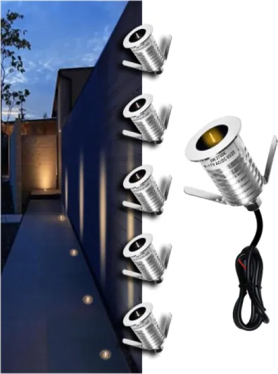 Low Voltage Deck Light 6 Packs, 2W 2700K 12V Landscape Lighting, Recessed LED Outdoor Step Stair Lights, Deck Lighting for for Outside Floor Yard (SG07-Link, 6-Pack 2700K) 6-Pack 2700K SG07-Link