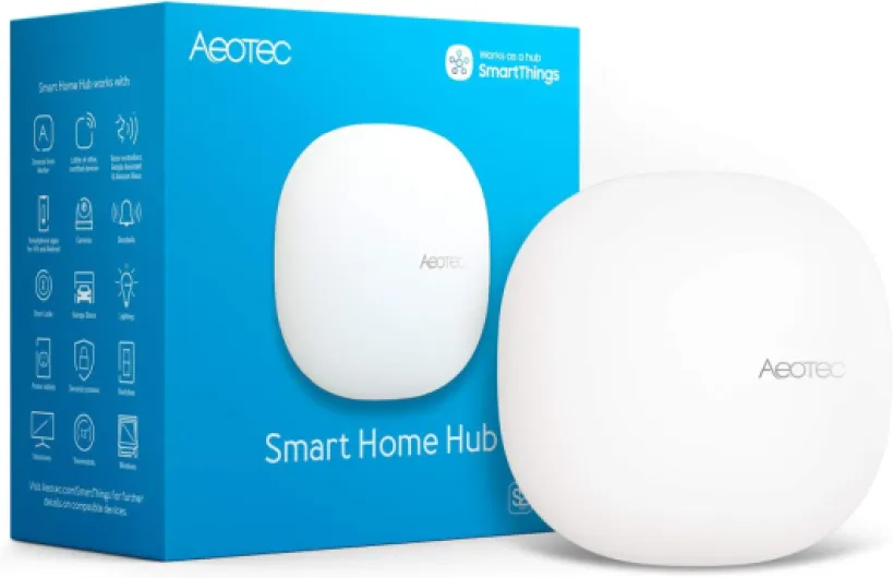 Smart Home Hub, Works as a SmartThings Hub, Z-Wave, Zigbee, Matter Gateway, Compatible with Alexa, Google Assistant, WiFi With Z-Wave - V3 - 2020