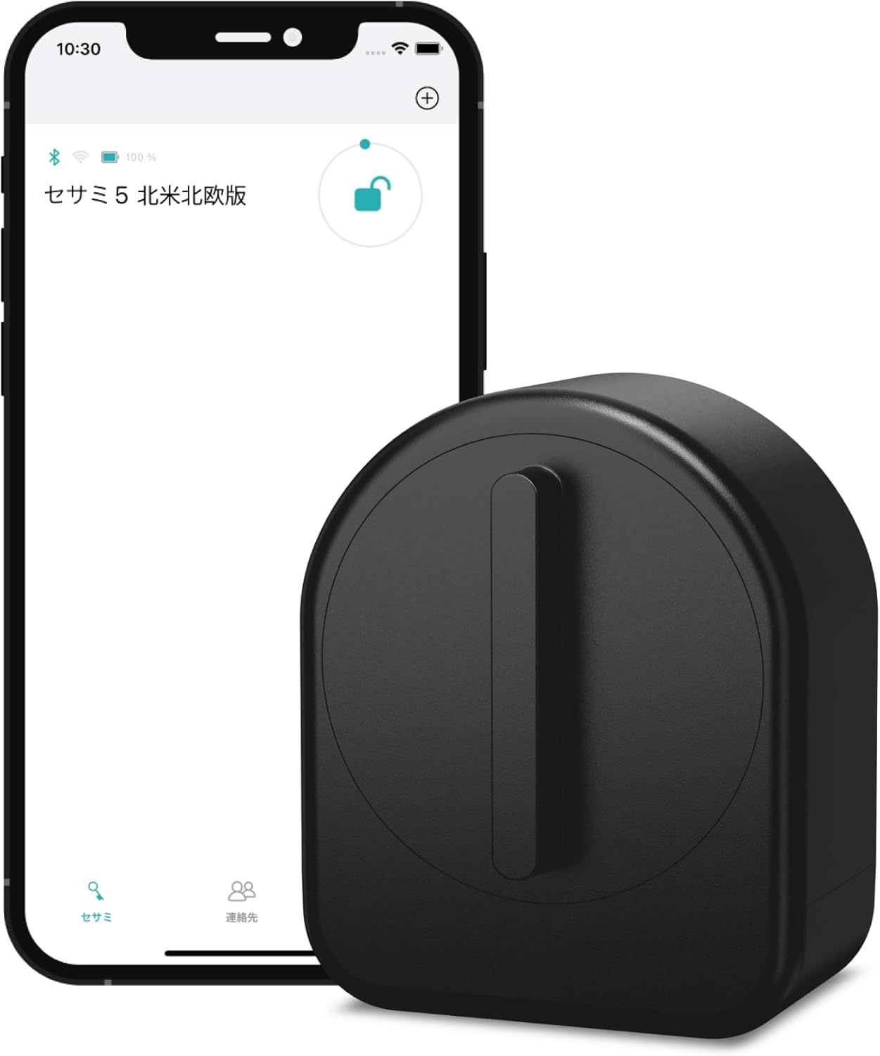 Sesame 5 US, Smart Lock, Bluetooth Electronic Deadbolt, Auto-Lock, Keyless Entry Door Lock for Front Door, Fits Your Existing Deadbolt, for Airbnbs Vacation Rentals (Black)