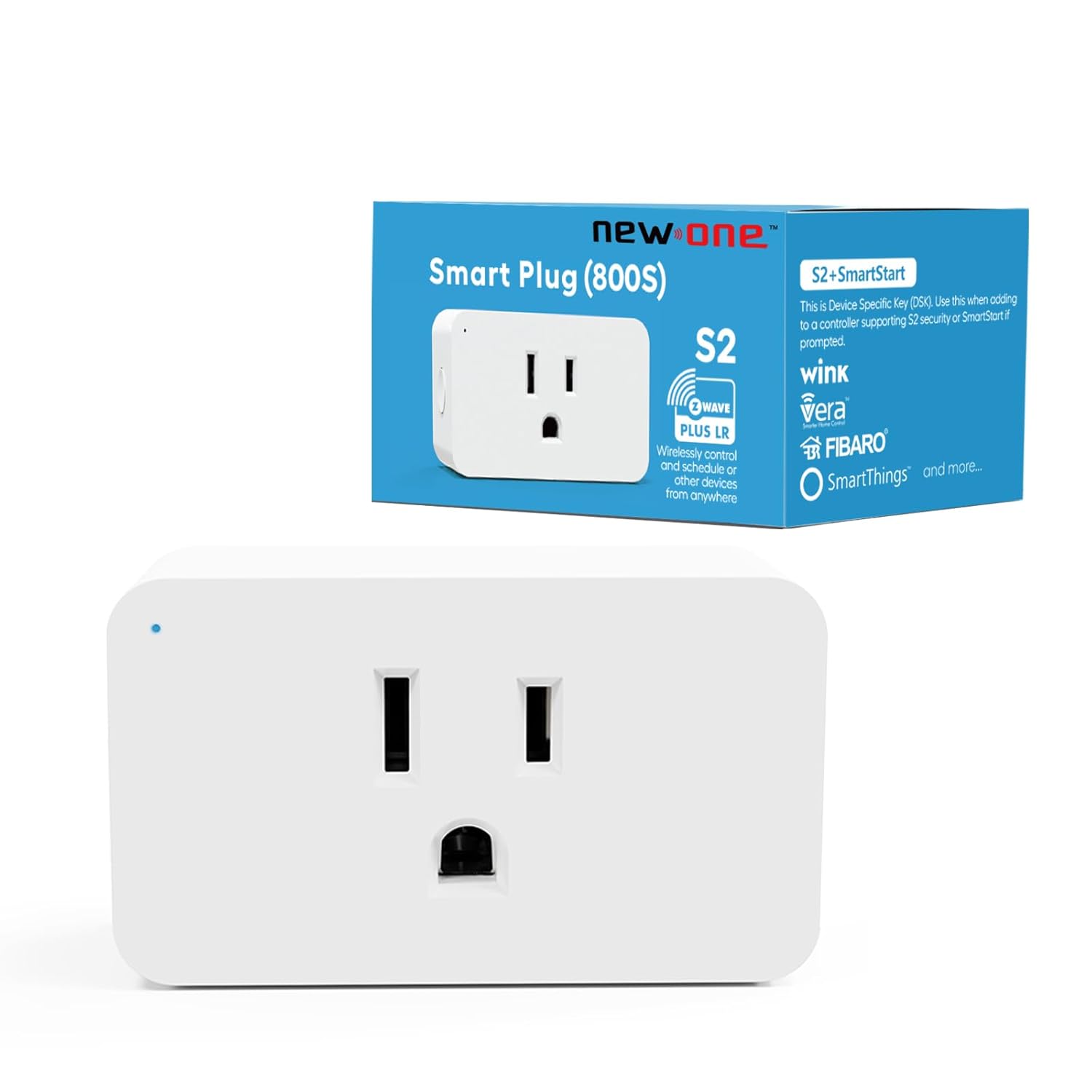 Zwave Plug, 800 Series Zwave Outlet, Bult in Zwave Repeater, Z-Wave Smart Plug, Z-Wave Hub Required, Compatible with Hubitat, SmartThings, Vera, Wink, Fibaro, Homeseer, 2GIG, Alarm ON/OFF Outlet