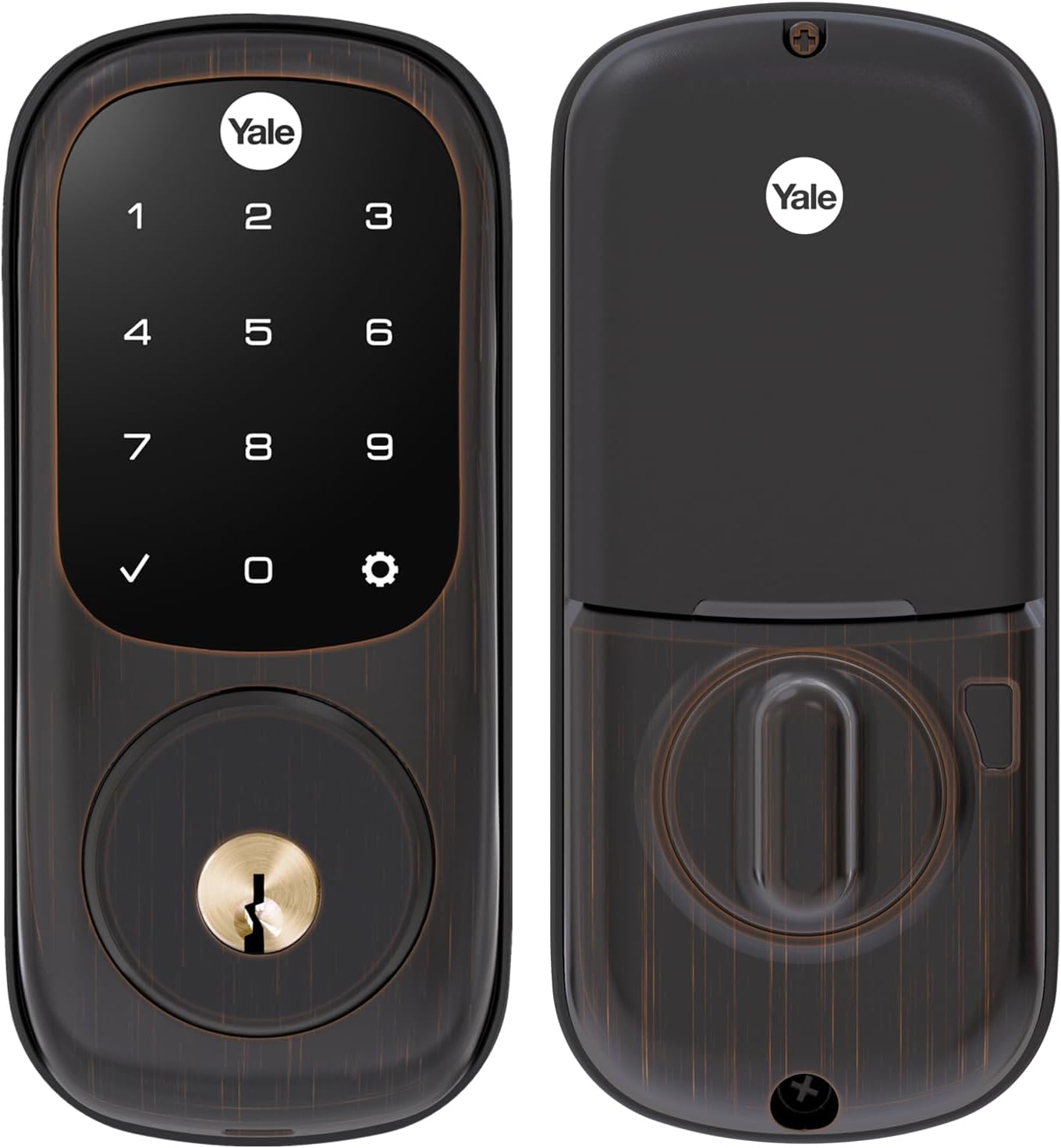 Touchscreen Deadbolt with Z-Wave in Oil Rubbed Bronze Oil Rubbed Bronze Touchscreen With Key