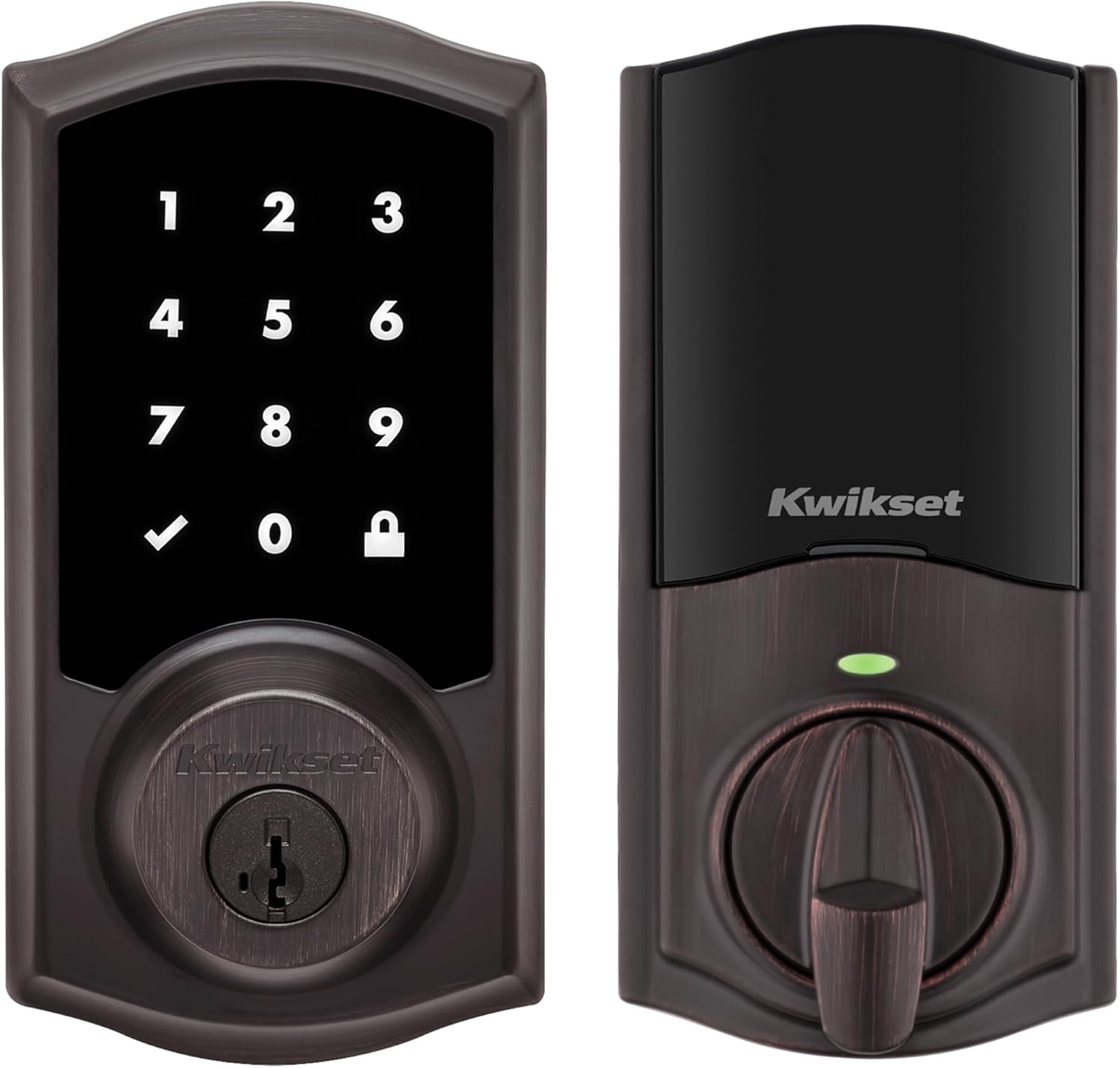 HomeConnect 918 Traditional Z-Wave Long Range Enabled Touchscreen Lock Works with Ring Alarm, Samsung SmartThings Hub Required, Sold Separately in Venetian Bronze Venetian Bronze Traditional Z-Wave Long Range