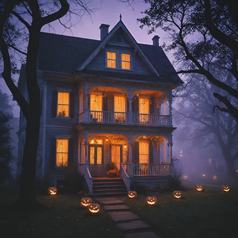 How to create a spooky atmosphere with halloween house lights
