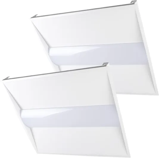 Cortelco 2x2 LED Troffer Light-20W/25W/30W/35W/40W,Up to 6000 Lumens,4 CCT Selectable 3000K/3500K/4000K/5000K,0-10V Dimmable Drop Ceiling Panel – 100-277V,ETL & DLC Listed,Commercial Grade,2 Pack 2x2-2Pack