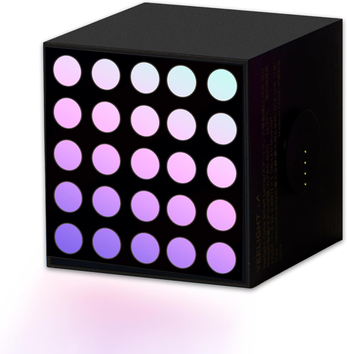 Matrix Light Extension for Cube Smart Lamp, 16 Million Colors Option, RGB Individual Addressable, Dynamic Lighting, Music Flow, WiFi Connected, APP Control, for Bedroom, Living Room, Cube*1 Matrix Lamp
