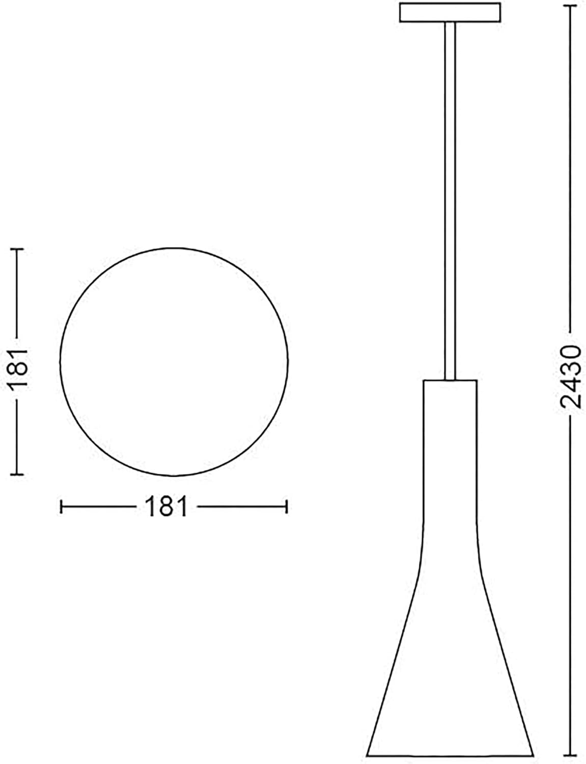 Explore White Ambiance Smart Ceiling Suspension Pendant Light Led, White with Dimmer Switch, Works with Alexa, Google Assistant and Apple Homekit