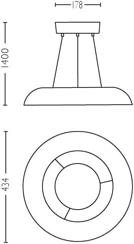 Amaze White and Colour Ambiance Ceiling Pendant Smart Light [White] Suitable for Kitchen and Dining, with Bluetooth, Works with Alexa, Google Assistant and Apple Homekit White New Generation