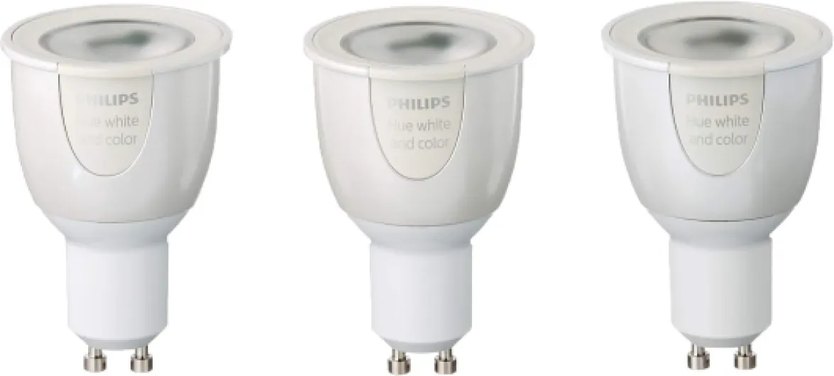 White & Colour Ambiance GU10 Lamp Starter Set of 3, up to 16 Million Colours, Dimmable, Controllable via App, Compatible with Amazon Alexa