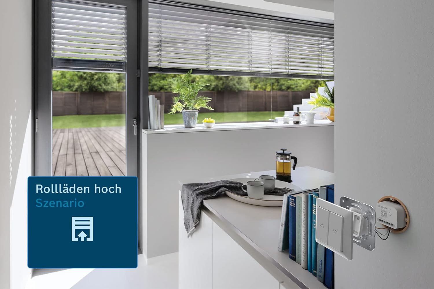 Smart Home starter kit light/shutter control II for controlling lighting, shutters/Venetian blinds/sun blinds, compatible with Amazon Alexa, Google Assistant and Apple HomeKit - Amazon Edition Starter kit, 2x light/shutter control II