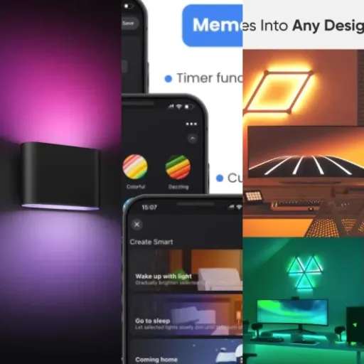 Comparison of the 3 best smart wall lights (2026)