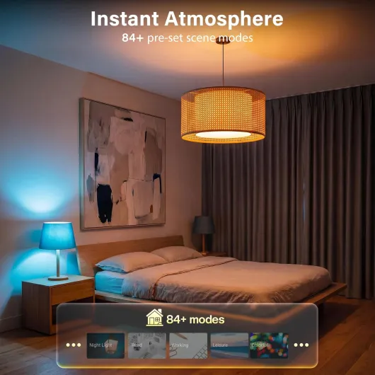 Smart Bulb B22 Bayonet, Colour Changing Alexa Light Bulb 9W 900LM, Smart LED Bulb that Works with Alexa Google, Music Sync, 80+ Scenes, 2 Pack Ambient Lighting for Bedroom Kitchen 2 Count (Pack of 1)