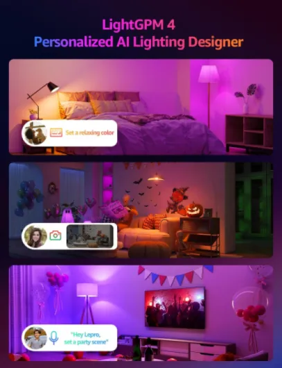 Bayonet Smart Bulb B22, 4pcs 806lm RGB Light Bulb, Colour Changing & Tunable White 2700K-5700K, 8.5W=60W, App & Voice Control, Works with Alexa & Google Assistant, Dimmable, Music Sync, Timer 806lm 4