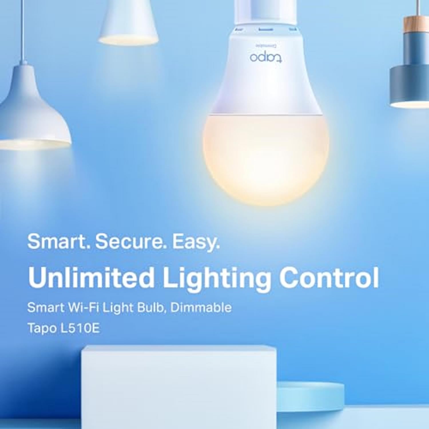 L510E Smart Bulb, Smart WiFi LED Light, E27, Works with Amazon Alexa(Echo and Echo Dot), Google Home, Dimmable Soft Warm White, No Hub Required [Energy Class F] 1 Pack
